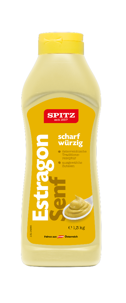 1 1.3kg Tb Spitz Estragon Senf Stehflasche  