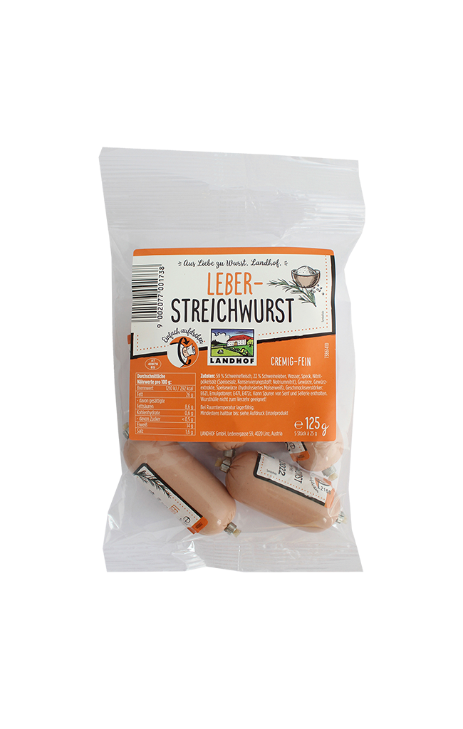 10 125g Pg  Landhof Leberstreichwurst 
