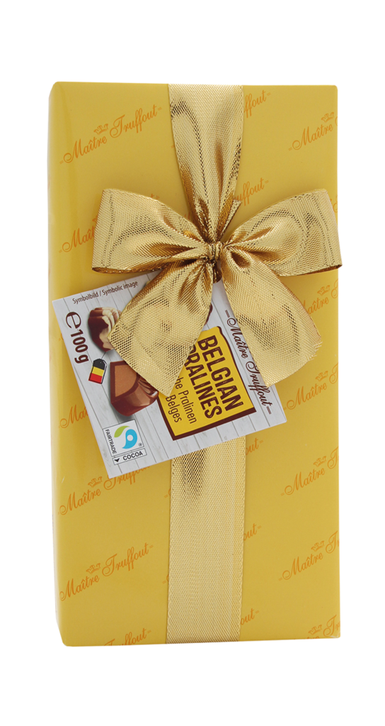 14 100g Pg Maitre Truffout belgische Pralinenmischung gelb  