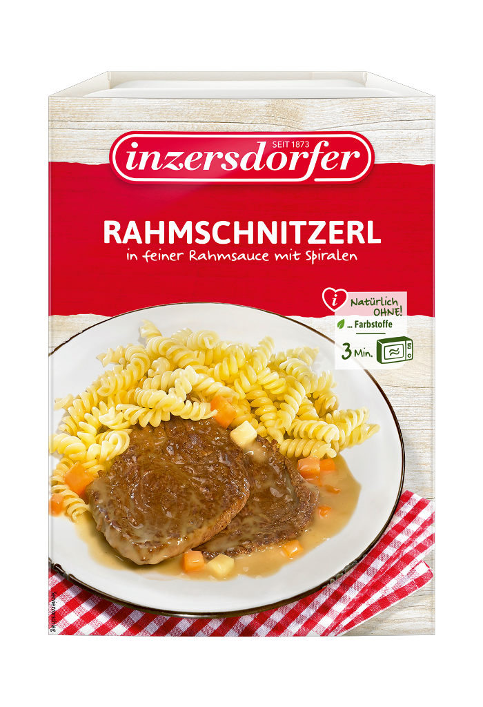 6 380gr Pg Inzersdorfer Rahmschnitzerl + Spiralen 