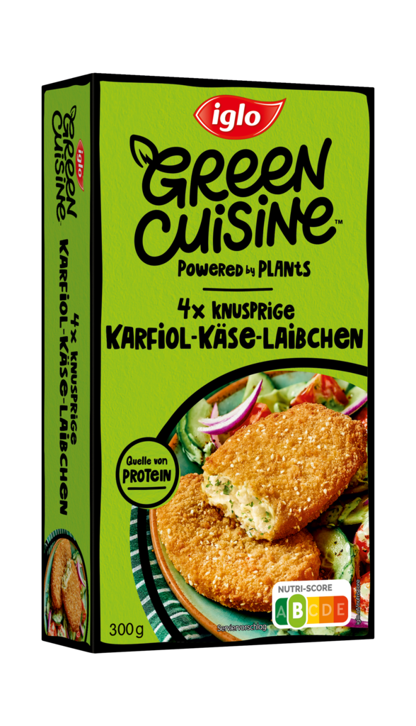 6 300g Pg TKK Iglo Green Cuisine Karfiol Käselaibchen 