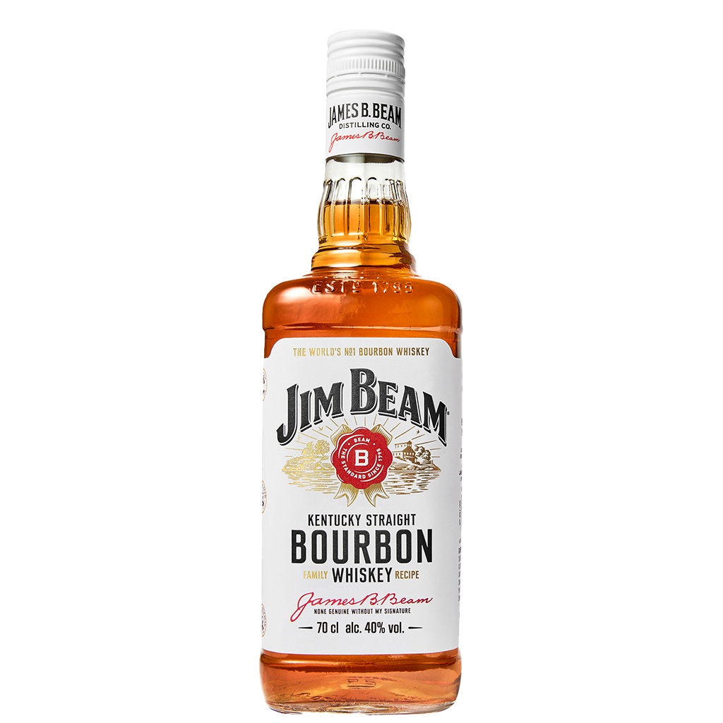 6 0.70l Fl Jim Beam White Vol. 40% 
