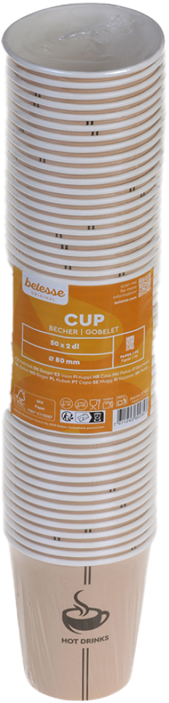 20 50St Pg Kaffeebecher Belesse 0.20l Ø8cm 