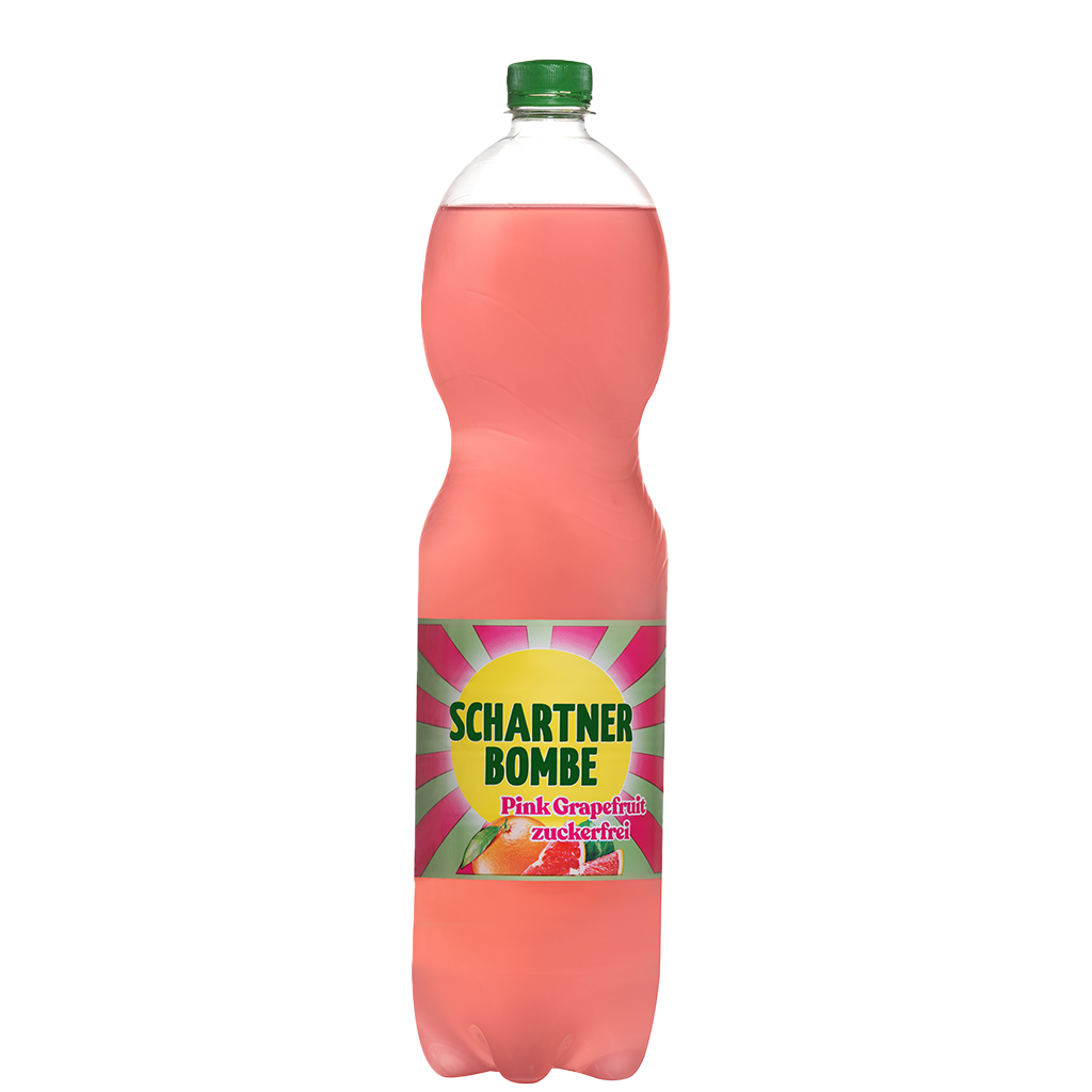 6 1.50l Fl Schartner Bombe Pink Grapefruit Zuckerfrei PET EWP 