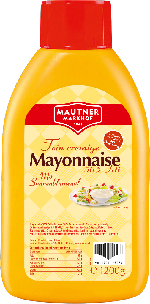 1 1.2Kg Fl Mautner Markhof Mayonnaise 50%  