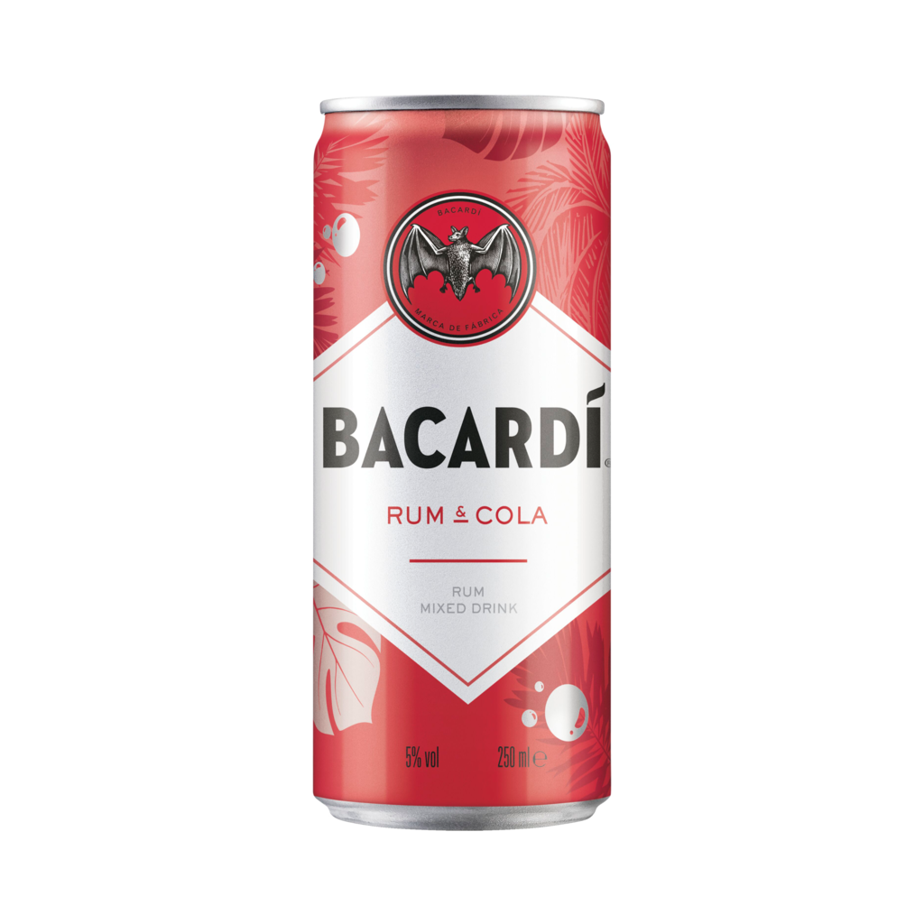 12 0.25lDs Bacardi & Cola 5% 