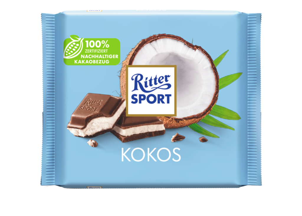 12 100g Ta Ritter Sport Kokos 