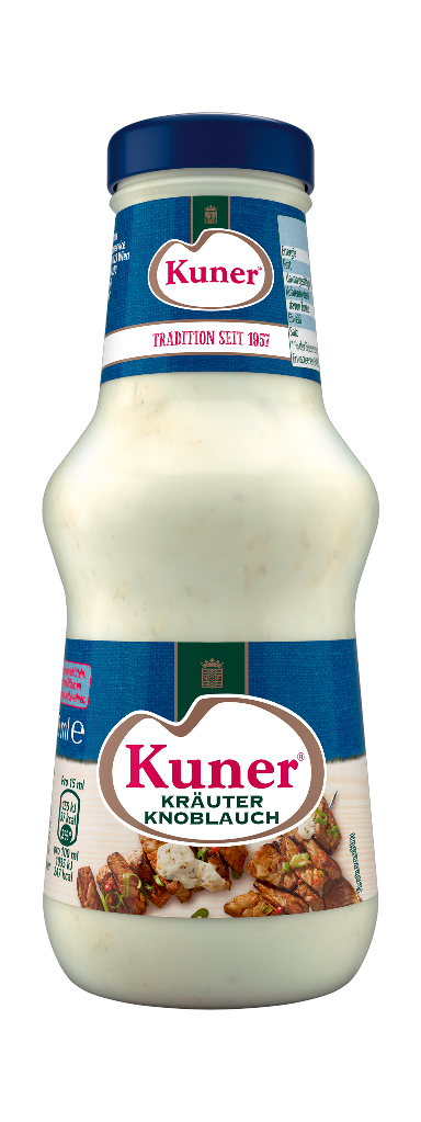 6 250ml Gl Kuner Sauce Kräuter-Knoblauch 