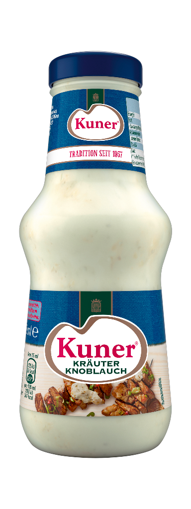 6 250ml Fl Kuner Sauce Kräuter-Knoblauch 