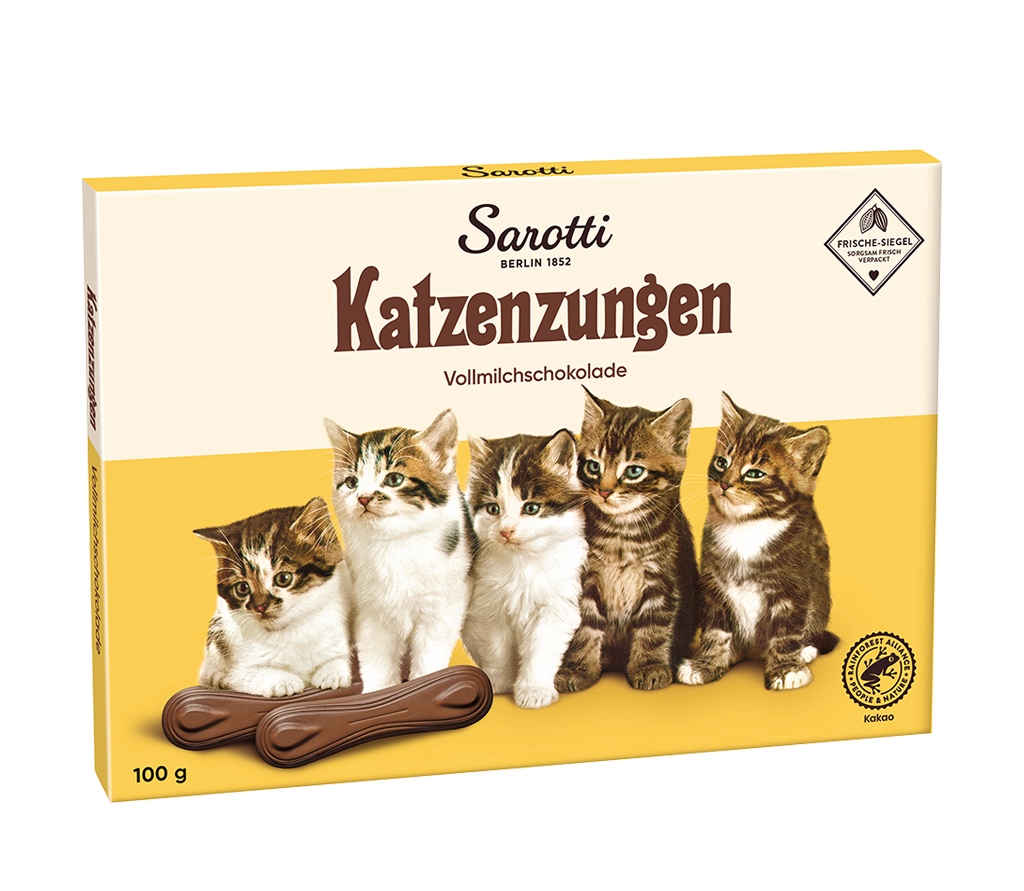 10 100g Pg Sarotti Katzenzungen Vollmilch  