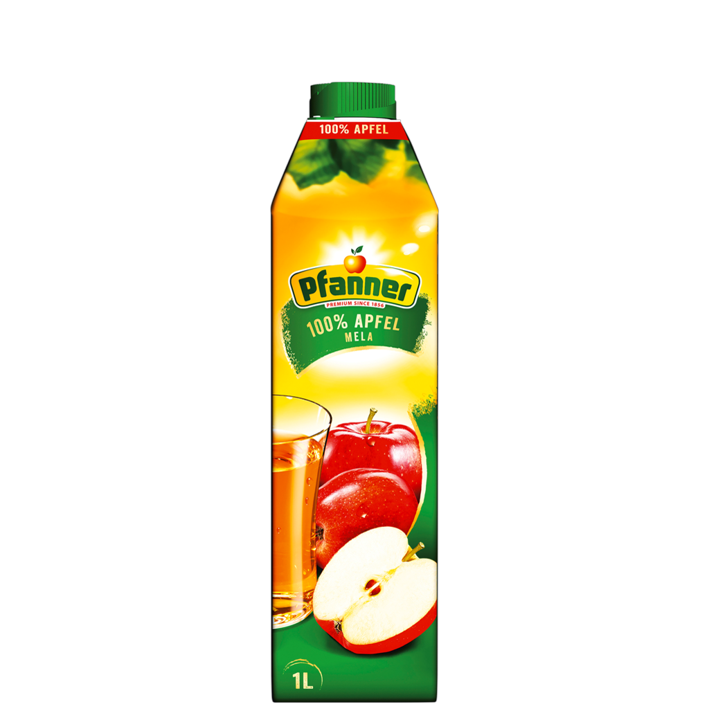 8 1.00l Pg Pfanner Apfelsaft  100% 