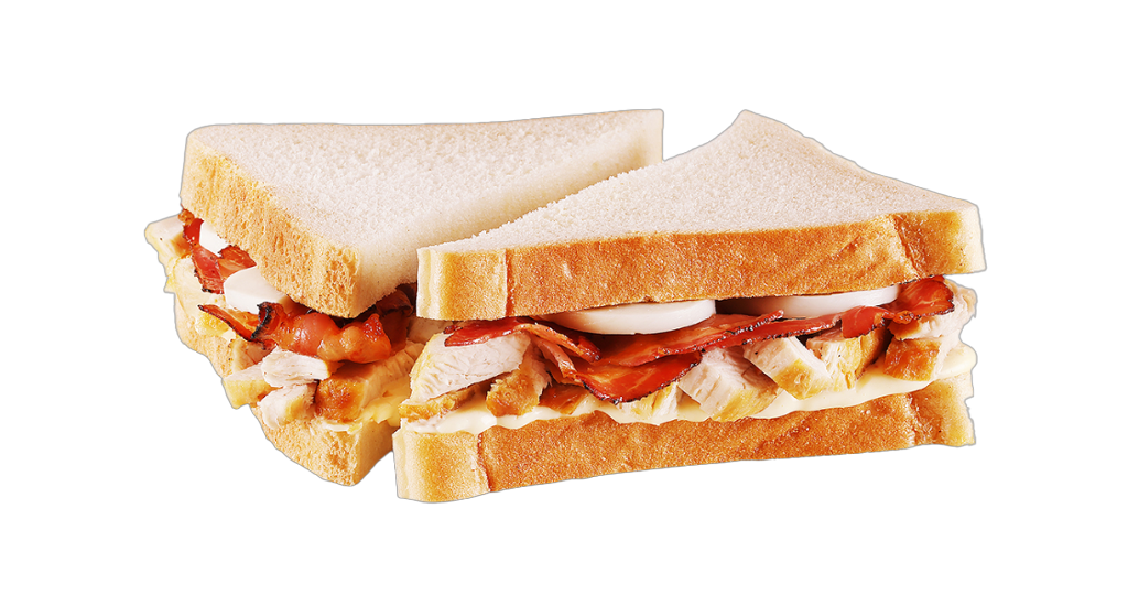 6 160g Bt DELI Hühnchen und Speck Sandwich 