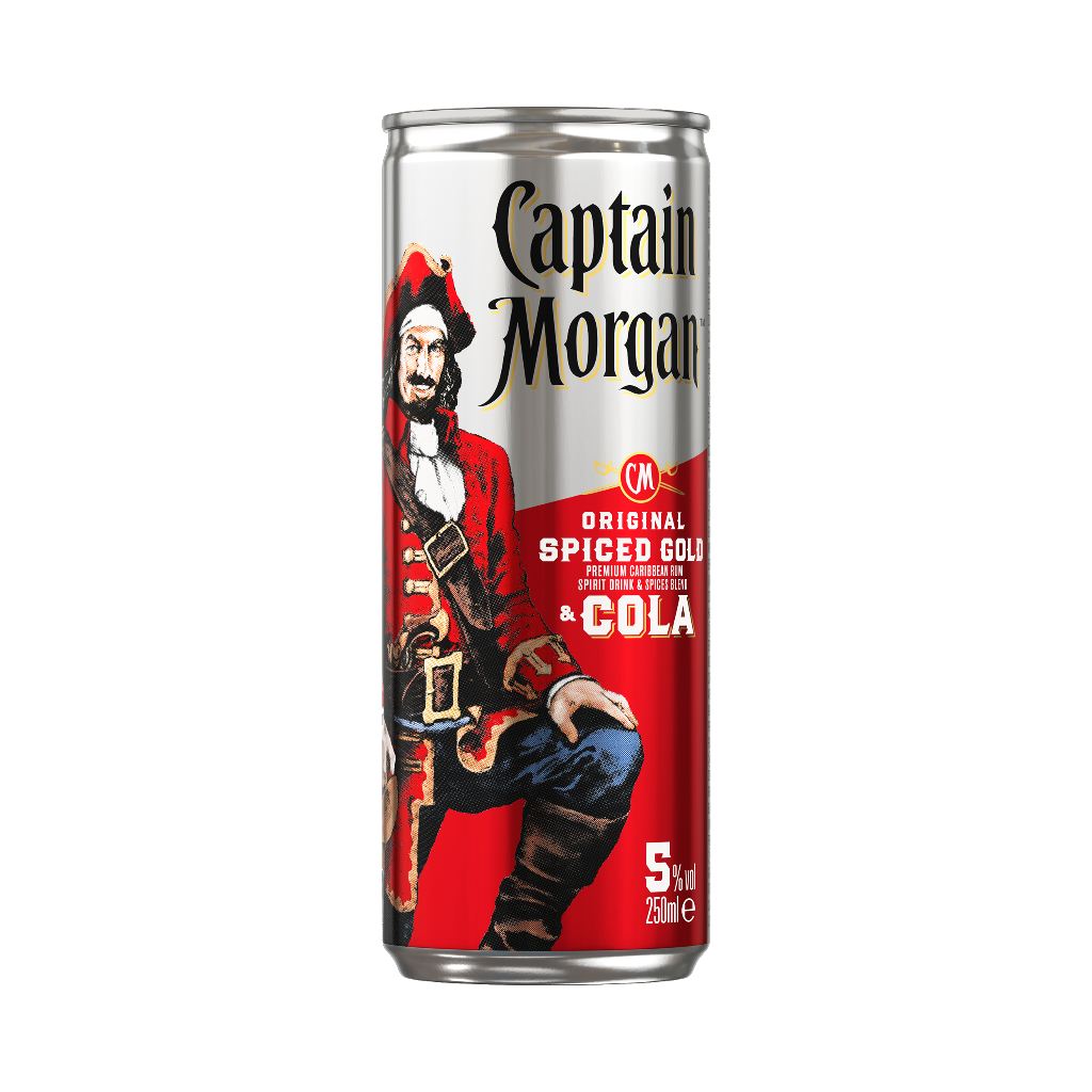 12 0.25lDs Captain Morgan Cola 5% 