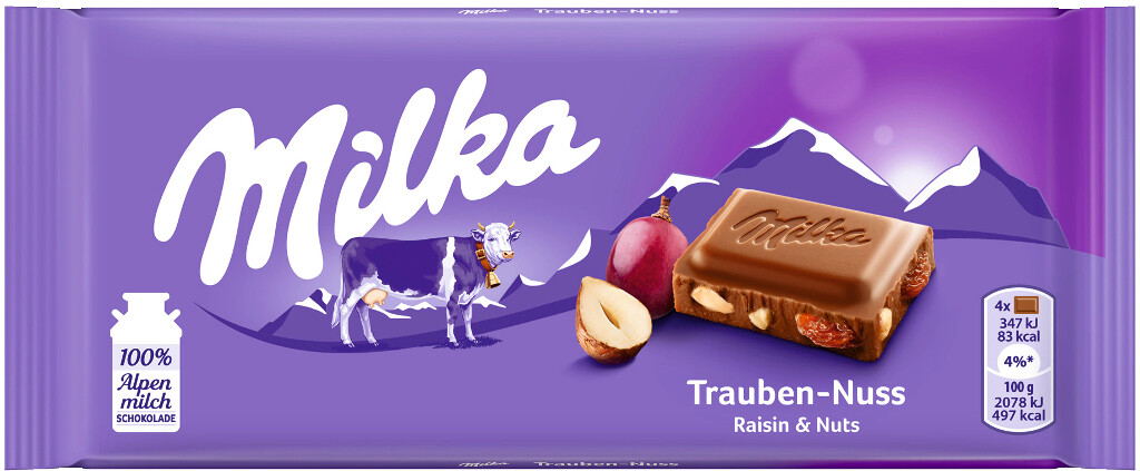 23 90g Ta Milka Traube Nuss 