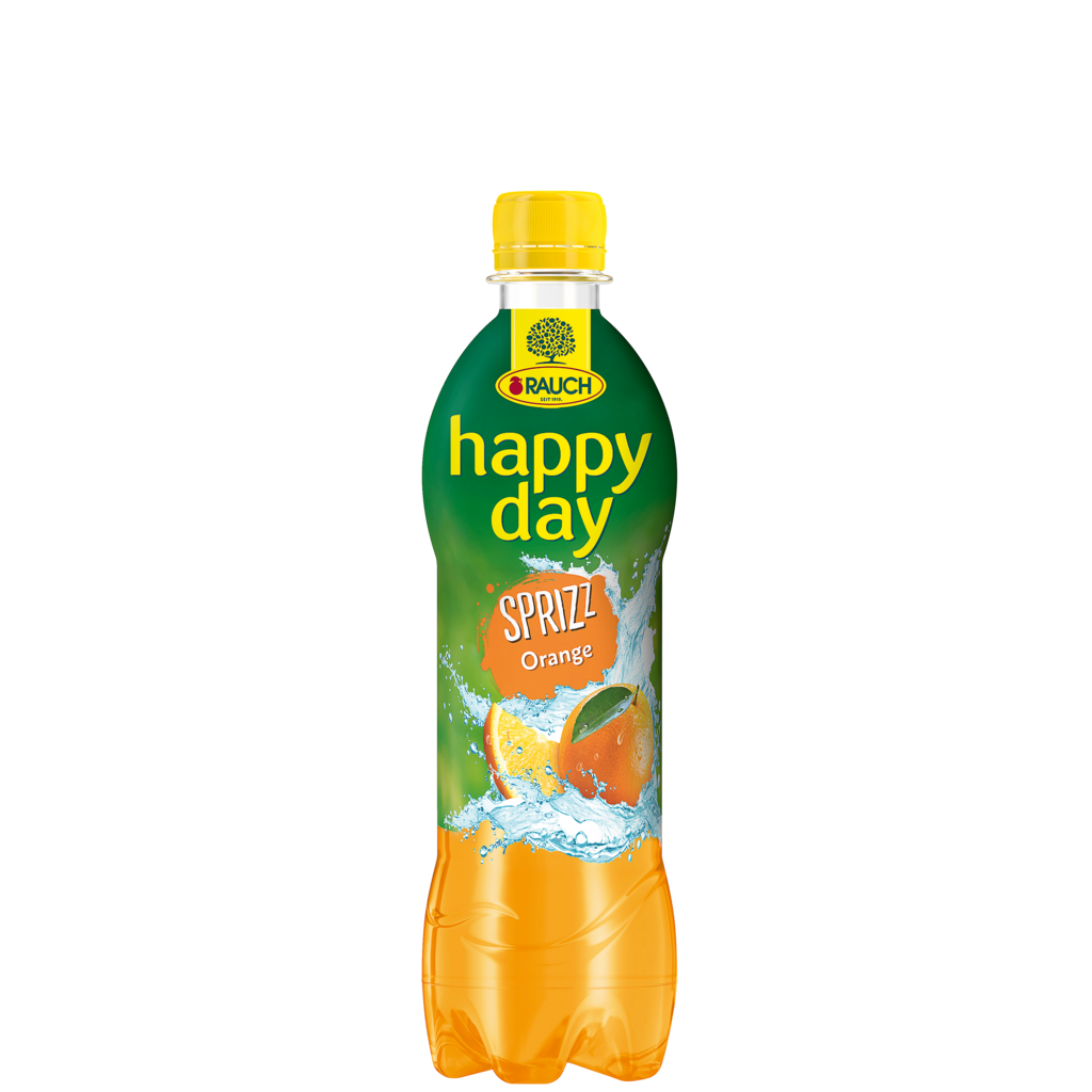 12 0.50l Fl Rauch Happy Day Orange gespritzt PET EWP 