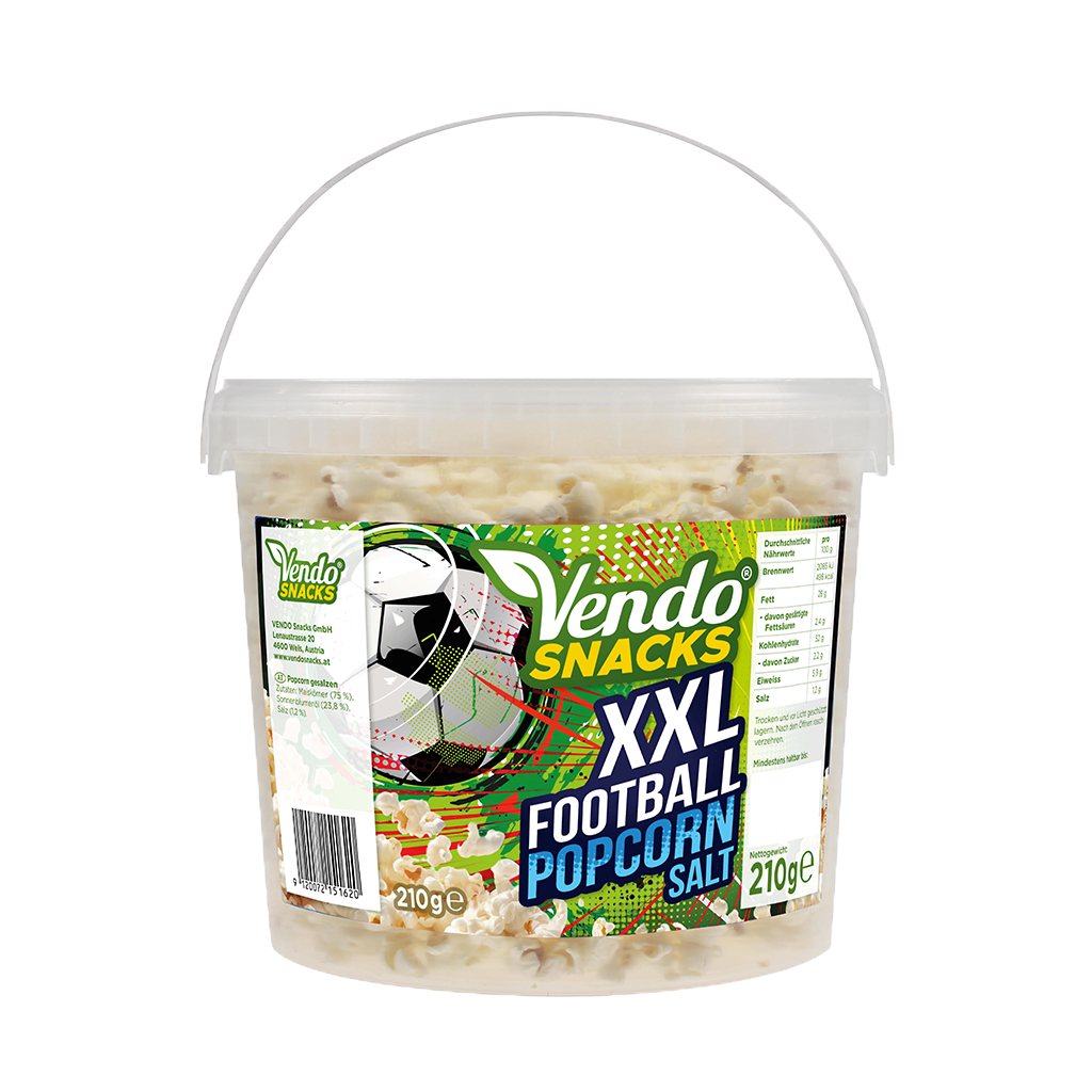 1 210g Pg Vendo WM Fußball Popcorn gesalzen 