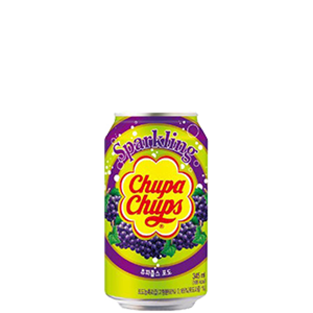 24 345ml Ds Chupa Chups Sparkling Grap 