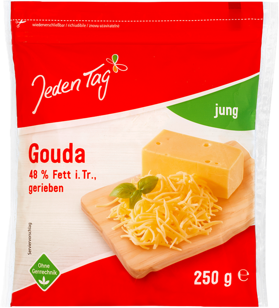 12 250g Pg Jeden Tag Gouda gerieben 