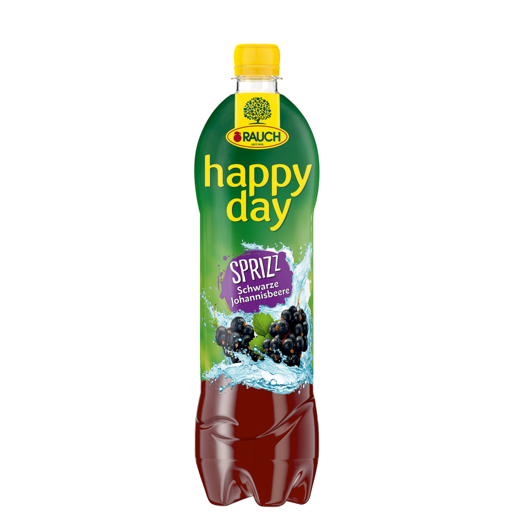 6 1.00l Fl Rauch Happy Day Schwarze Johannisbeere Sprizz PET EWP 
