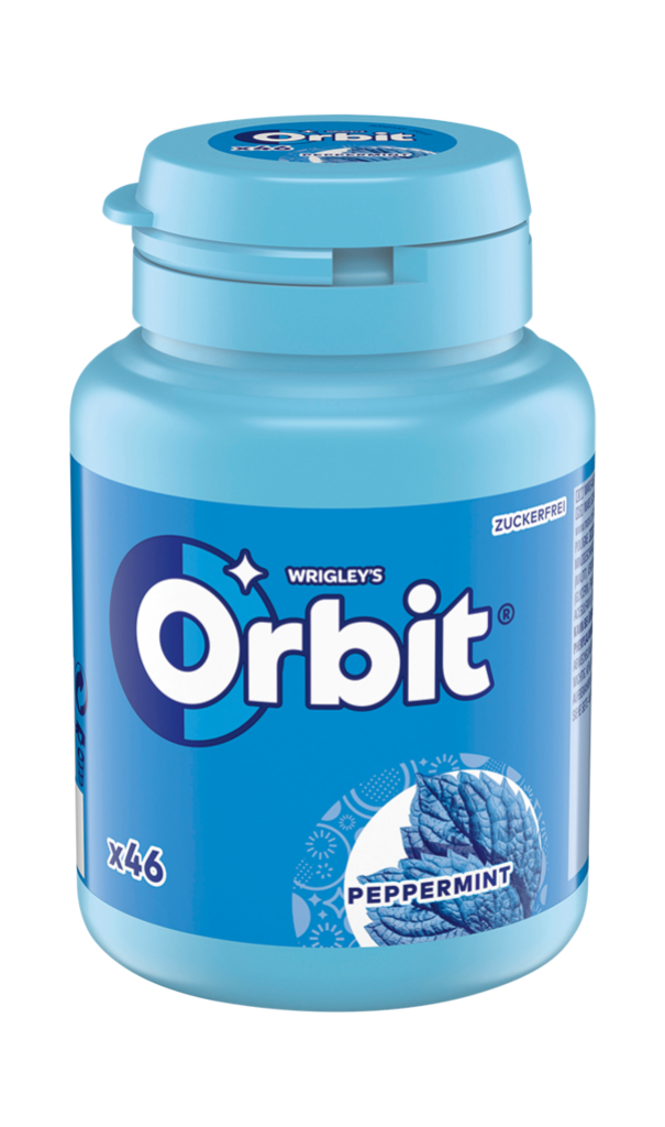 12 46    St Orbit Kaugummi Peppermint Bottle 