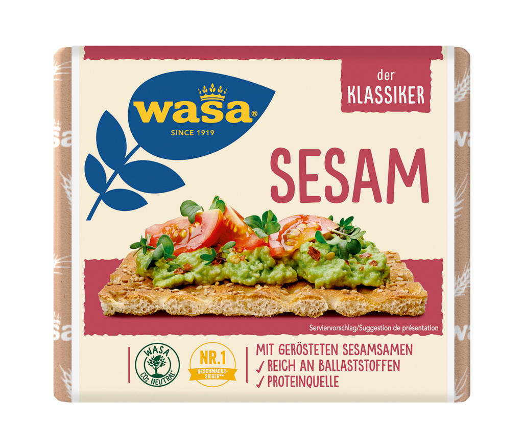 12 200g Pg Wasa Knäckebrot Sesam 