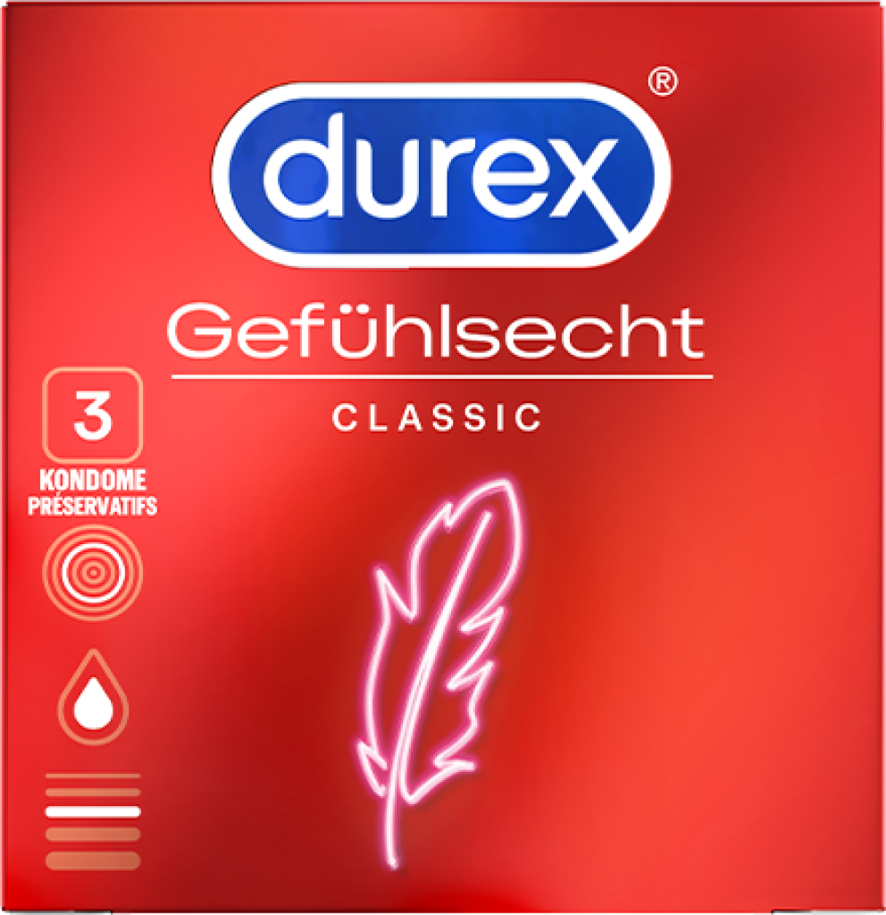 24 3St Pg Durex Gefühlsecht Classic Kondome 