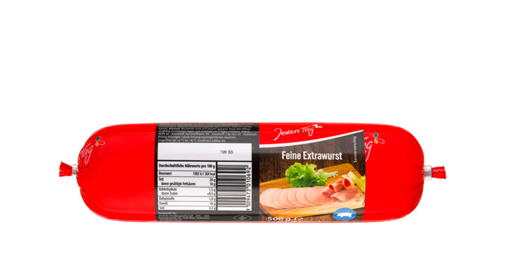 10 500g Pg Jeden Tag Feine Extrawurst  