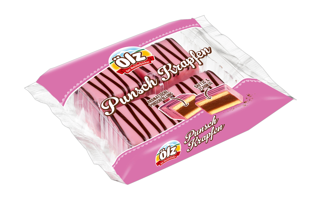 1 200g Bt Ölz Punschkrapfen 4Stk. 
