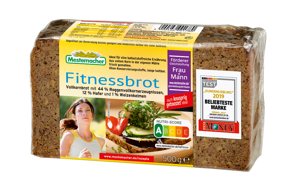 9 500g Pg Mestemacher Fitnessbrot in Scheiben 