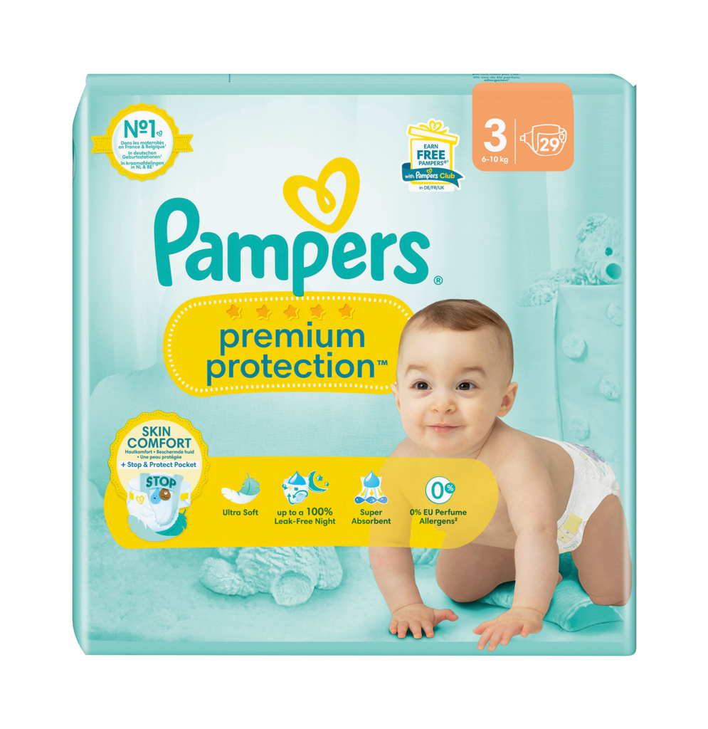 3 29StPg Pampers Premium Protect Gr. 3 Midi 6 - 10 kg  