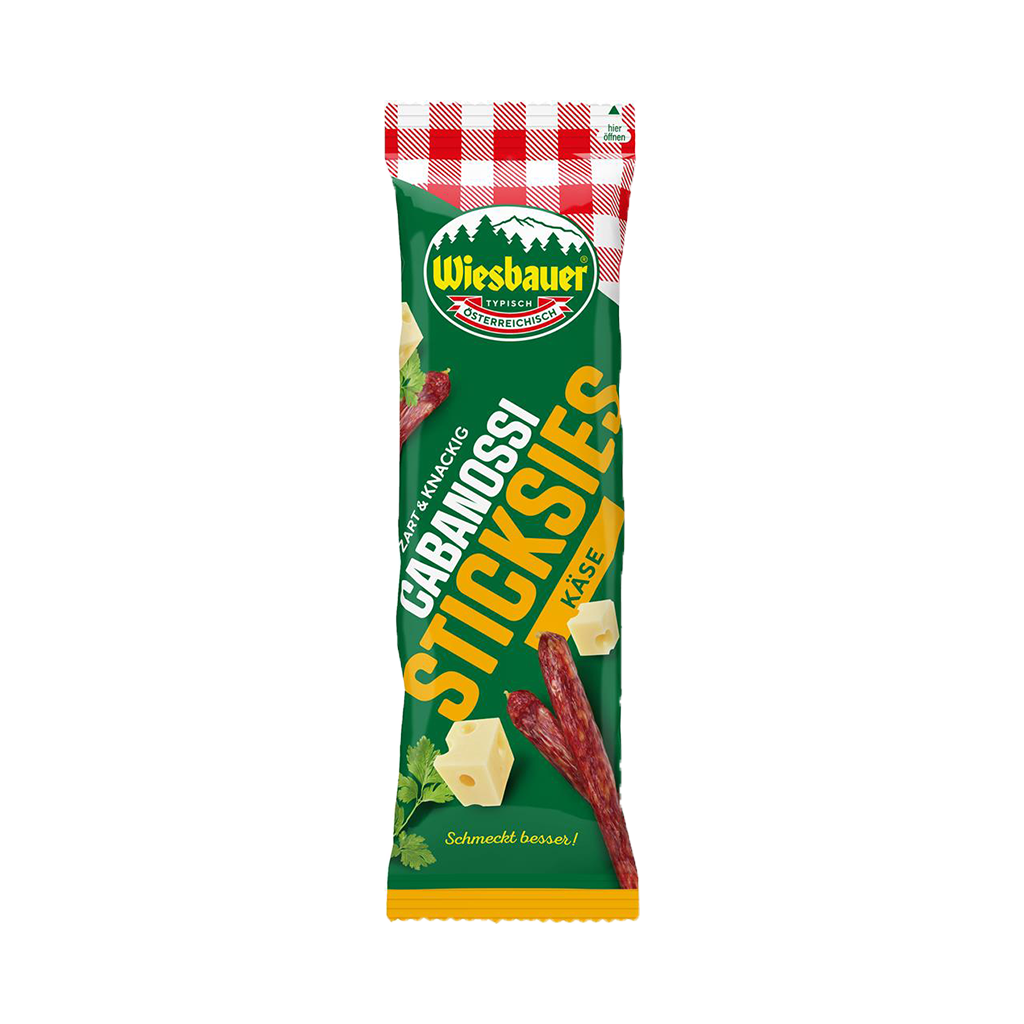 5 80g Pg Wiesbauer Cabanossi Sticksies Käse 