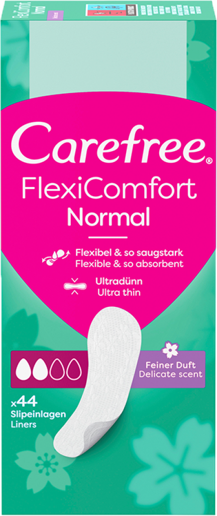 12 44St Pg Carefree Flexi Comfort Normal mit Frischeduft Slipeinlagen 