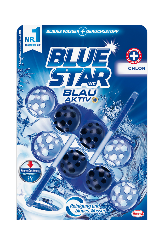 10 2St Pg BlueStar Blau Aktiv Chlor 50g 