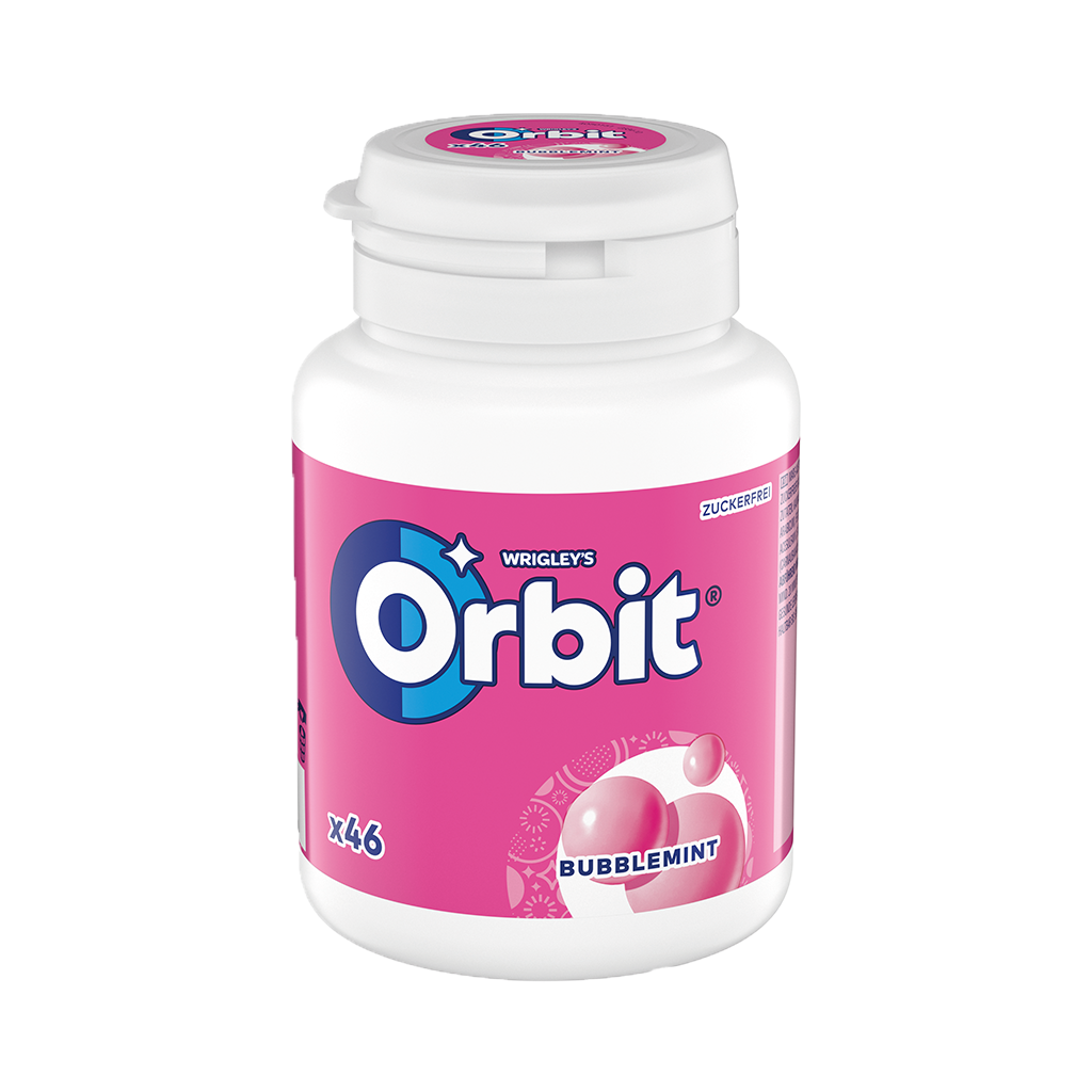 6 46St Pg Orbit Bubblemint Bottle zuckerfrei Kaugummi 