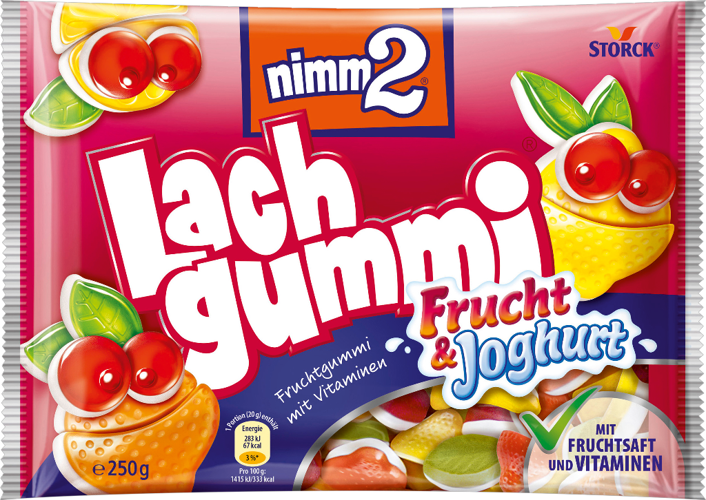 14 250g Bt Nimm 2 Lachg Frucht & Joghurt 