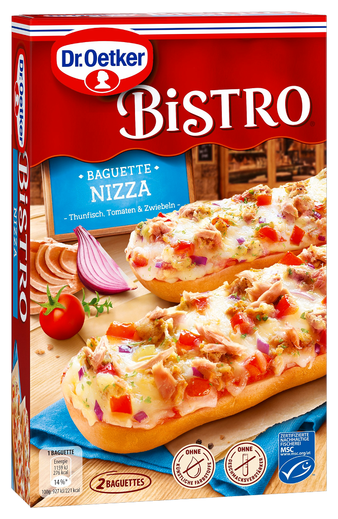 10 250g Pg TKK Dr. Oetker Bistro Baguette Nizza 