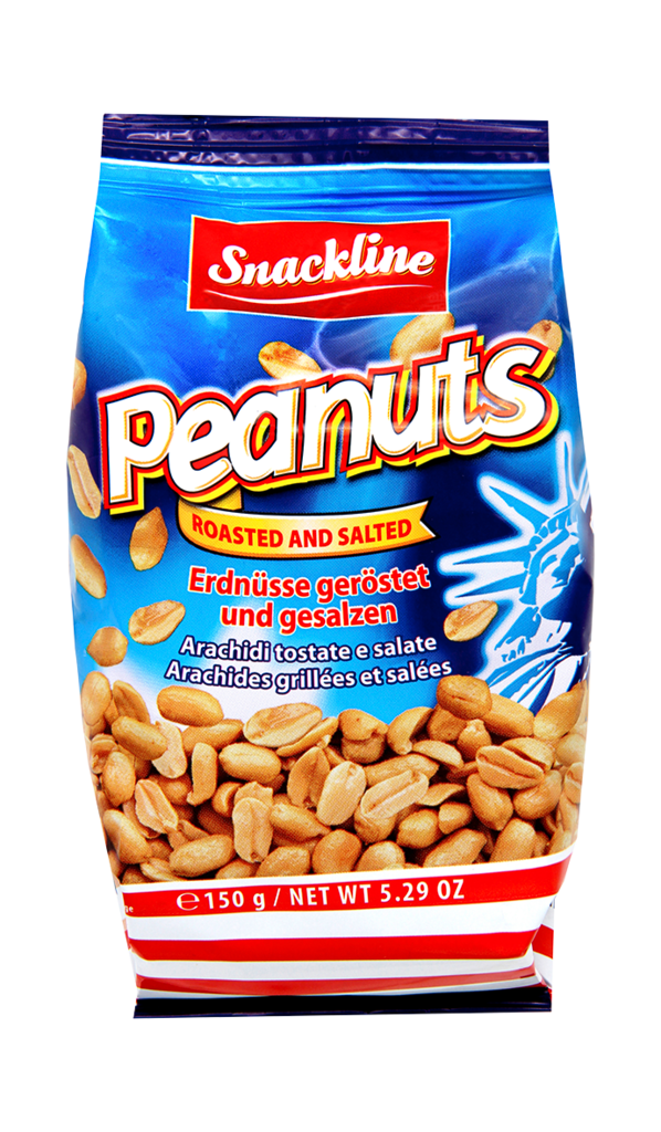 12 150g Pg Snackline Erdnüsse geröstet und gesalzen  