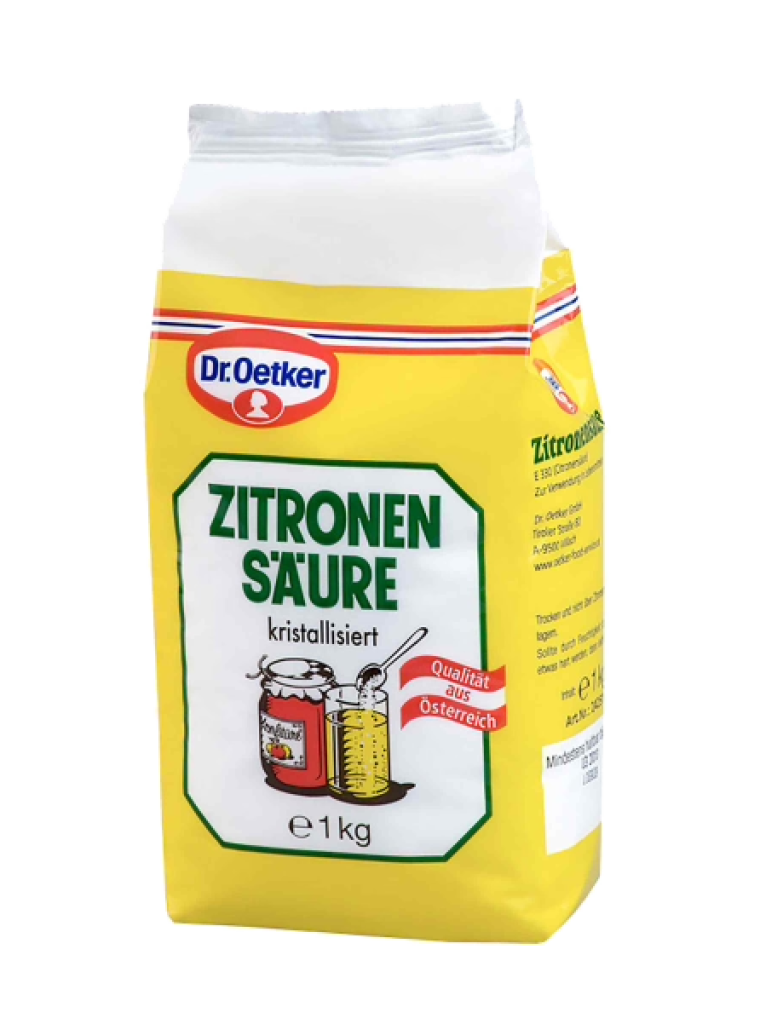 1 1.00kg Pg Dr. Oetker Zitronensäure kristallisiert 
