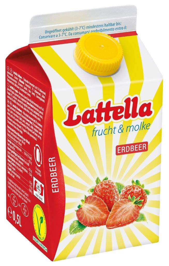 12 0.50l Pg Lattella Erdbeer 