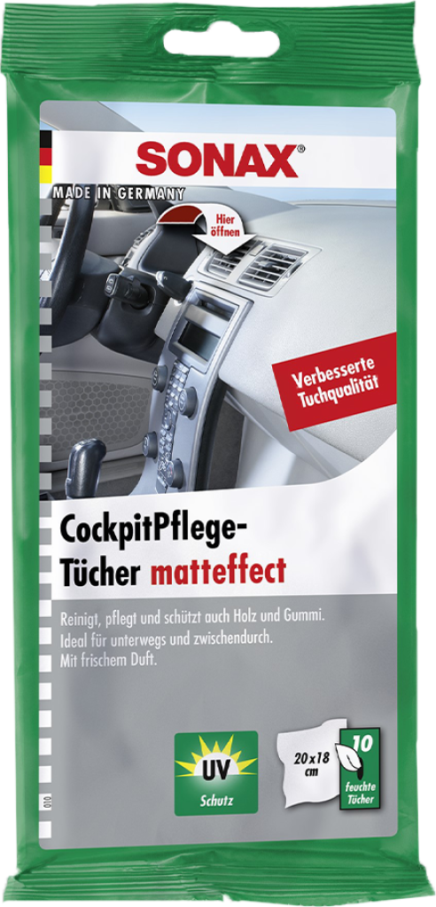 12 10St Pg Sonax CockpitPflegeTücher matteffect 