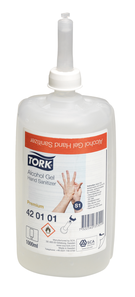 6 1.00lFl Tork Desinfektionsgel  