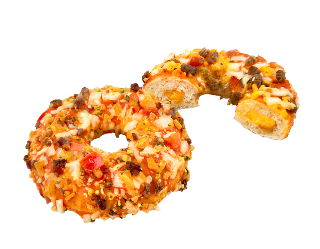 40 100g Pg TKK Gefüllter Pizza Donut Cheeseburger Style  