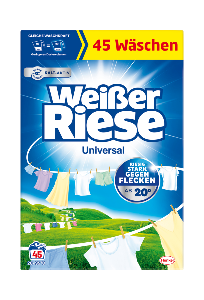 1 2.47kgPg Weißer Riese Waschpulver 45 Wäschen  