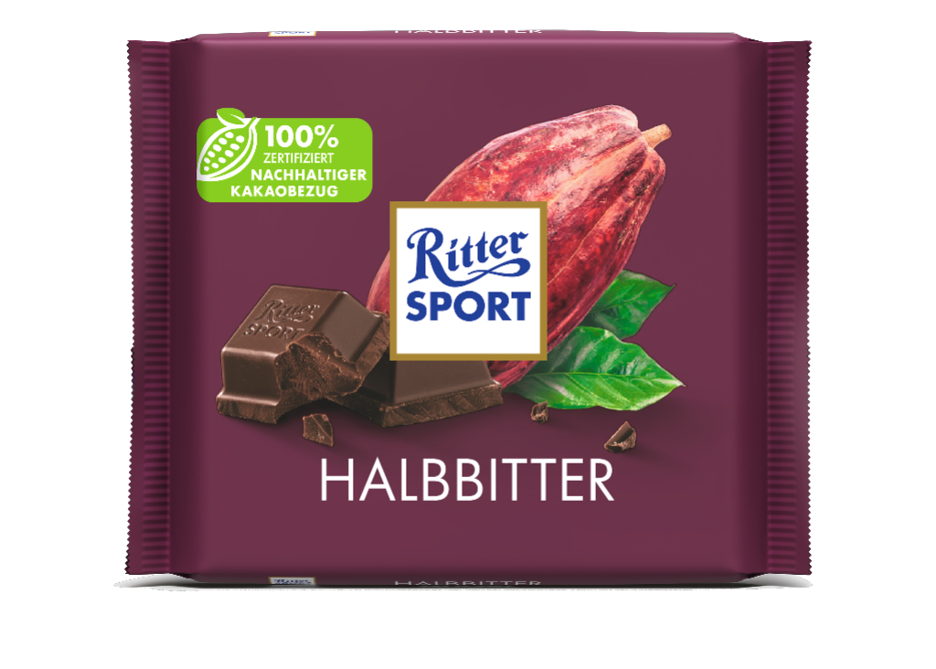 12 100g Ta Ritter Sport Halbbitter 