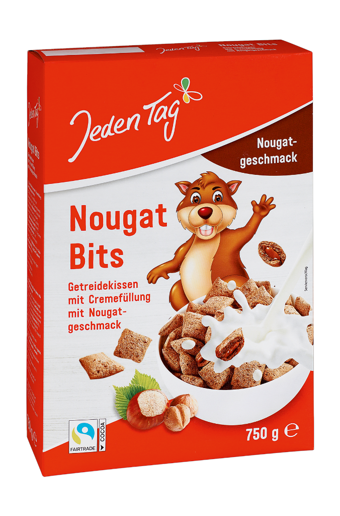 6 750gr Pg Jeden Tag Nougat Bits 