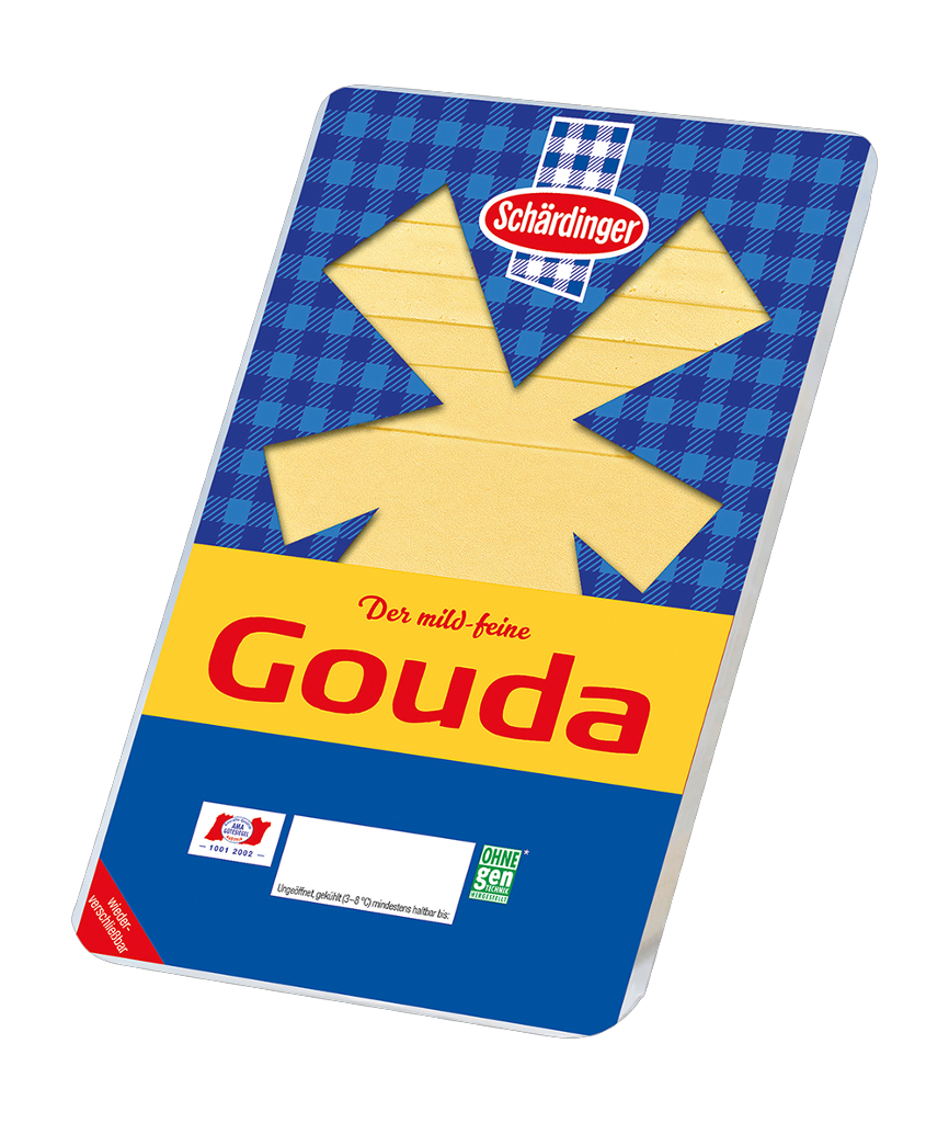 1 150gr Pg Schärdinger Gouda Scheib 45% 