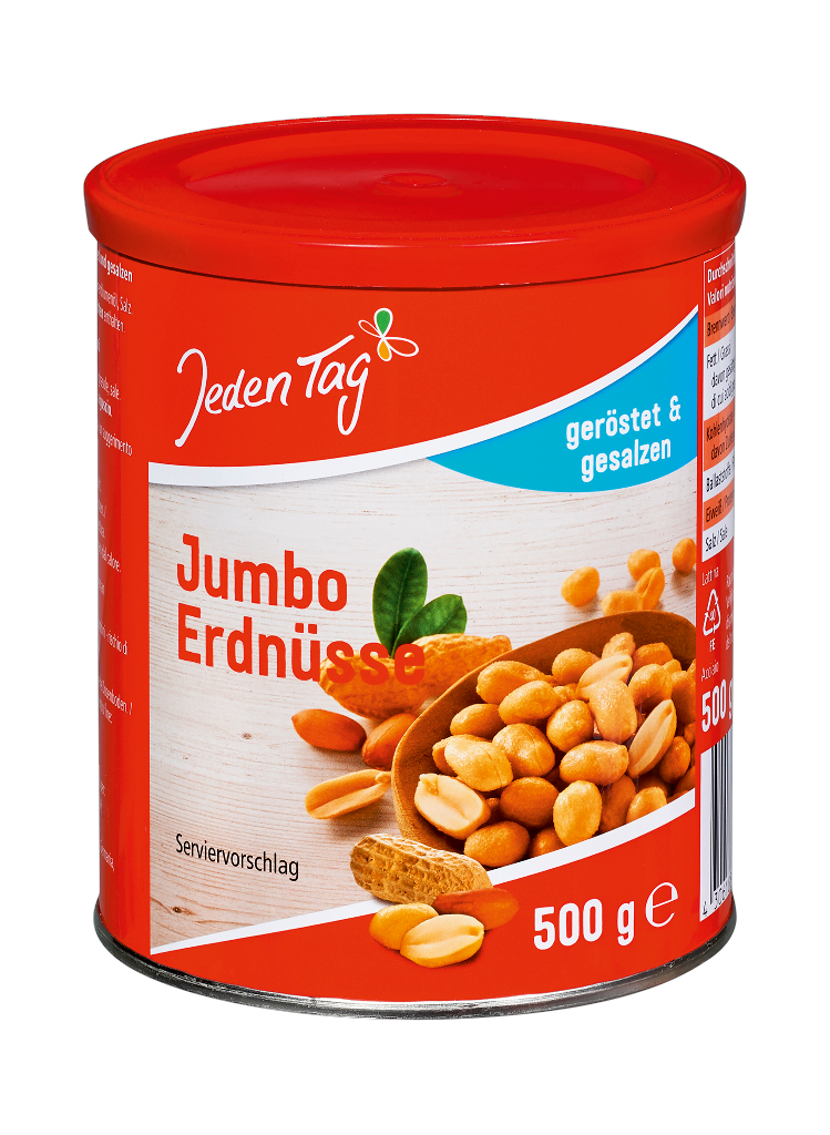 12 500gr Ds Jeden Tag Jumbo Erdnüsse 