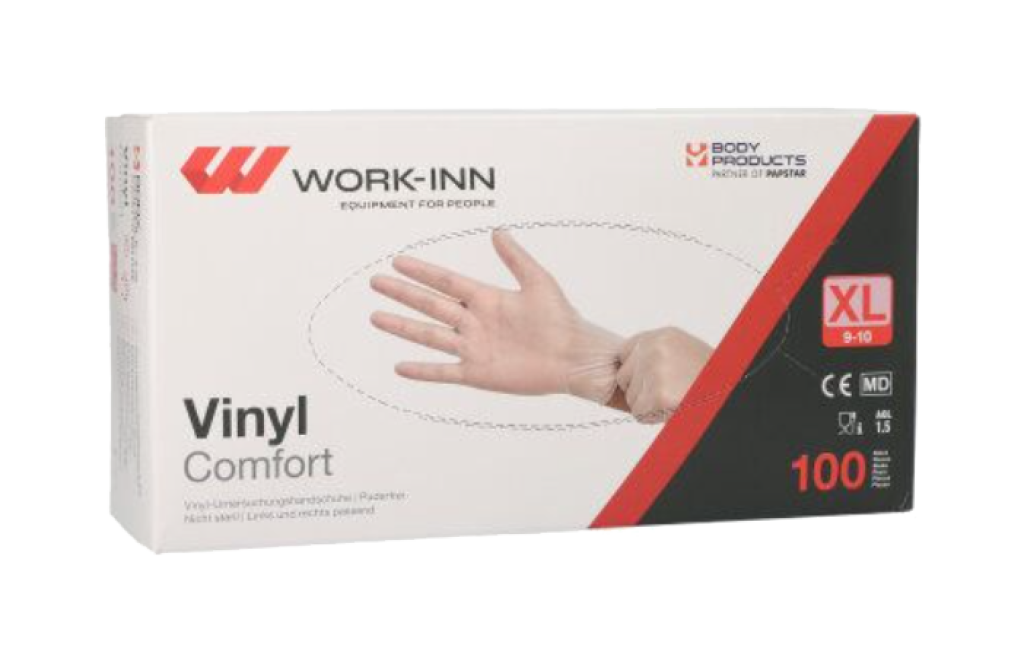 1 100St Pg Vinylhandschuhe ungepudert Größe XL  