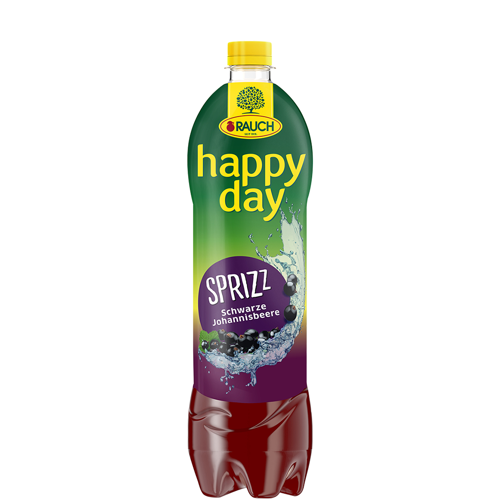 6 1.00l Fl Rauch Happy Day Schwarze Johannisbeere Sprizz PET EWP 