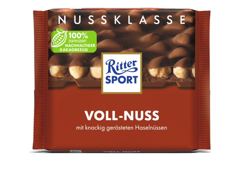 10 100g Ta Ritter Sport Voll Nuss 